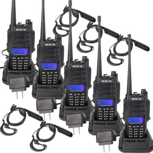 5 Pack Walkie Talkie For Group Use